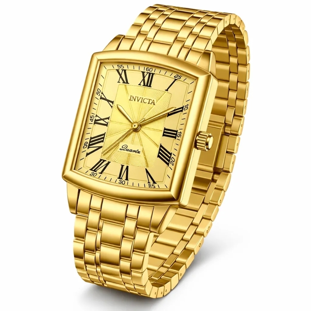 Invicta Gold-Tone Rectangular Womens Watch